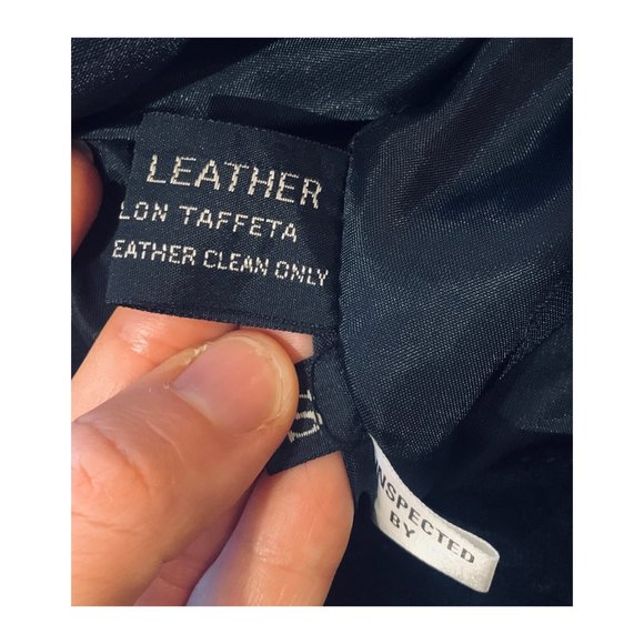 Black Leather & Suede Jacket + Skirt Set – Vintage 80’s Matching Two-Piece - Picture 3 of 14